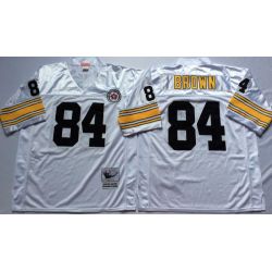 Cheap Antonio Brown Steelers Jersey From China White throwback #84