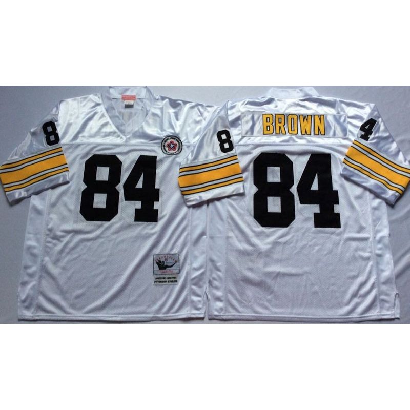 Cheap Antonio Brown Steelers Jersey From China White throwback #84