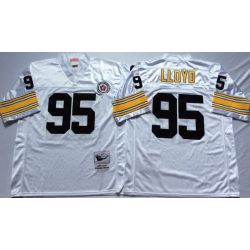 Cheap Greg Lloyd Steelers Jersey From China White throwback #95