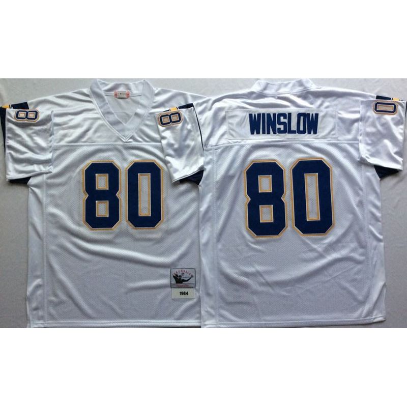 Cheap Kellen Winslow Chargers Jersey From China White throwback #80