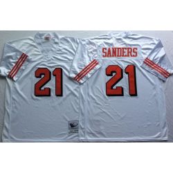 Cheap Deion Sanders 49ers Jersey From China White 75th throwback #21