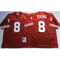 Cheap Steve Young 49ers Jersey From China Red throwback #8