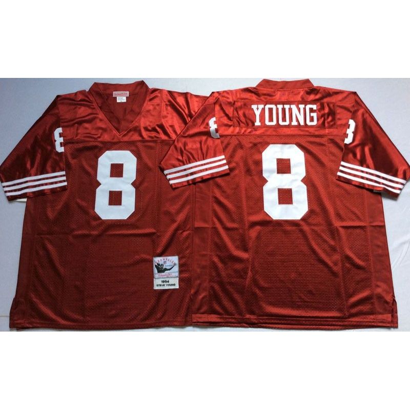Cheap Steve Young 49ers Jersey From China Red throwback #8