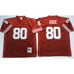 Cheap Jerry Rice 49ers Jersey From China Red throwback #80
