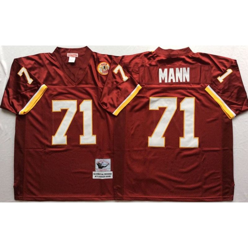 Cheap Charles Mann Redskins Jersey From China Red throwback #71