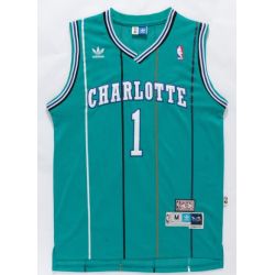 Cheap Muggsy Bogues Charlotte Bobcats Jersey #1 Blue throwback