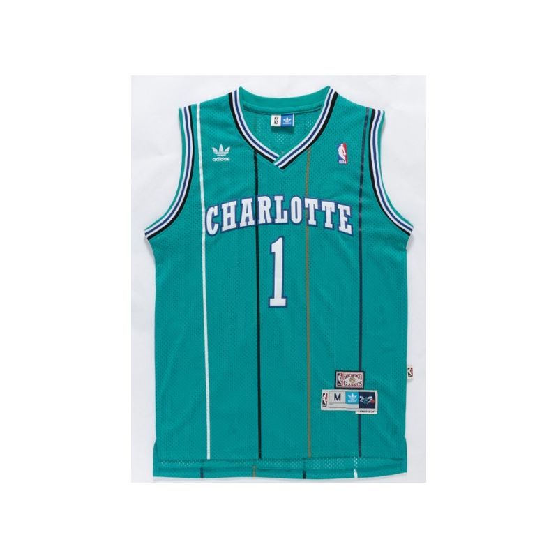 Cheap Muggsy Bogues Charlotte Bobcats Jersey #1 Blue throwback