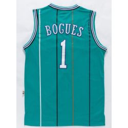 Cheap Muggsy Bogues Charlotte Bobcats Jersey #1 Blue throwback