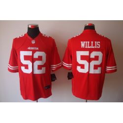 Cheap Patrick Willis 49ers Jersey #52 Red From China Limited