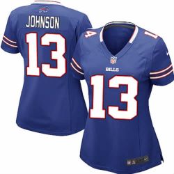 Cheap Steve Johnson Bills Jersey #13 Blue From China Limited