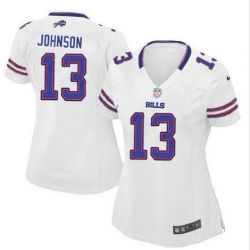 Cheap Steve Johnson Bills Jersey #13 White From China Limited