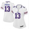 Cheap Steve Johnson Bills Jersey #13 White From China Limited