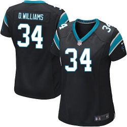 Cheap DeAngelo Williams Panthers Jersey #34 Black From China Limited