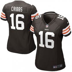 Cheap Joshua Cribbs Browns Jersey #16 Brown From China Limited