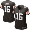 Cheap Joshua Cribbs Browns Jersey #16 Brown From China Limited