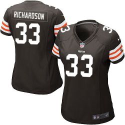 Cheap Trent Richardson Browns Jersey #33 Brown From China Limited