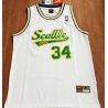 Cheap Ray Allen Supersonics Jersey #34 White throwback From China