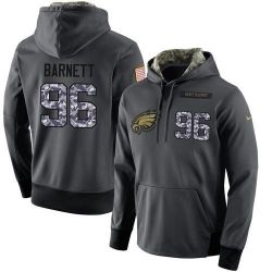 Cheap Derek Barnett Eagles Hoodie From China 2017 draft Salute to Service Anthracite #96