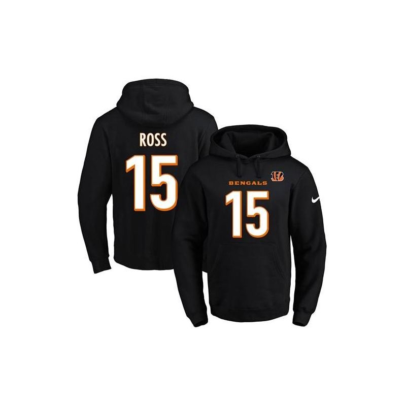 Cheap John Ross Bengals Hoodie From China 2017 draft Black #15