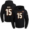 Cheap John Ross Bengals Hoodie From China 2017 draft Black #15