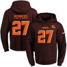 Cheap Jabrill Peppers Browns Hoodie From China 2017 draft Brown #27