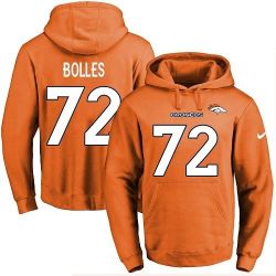 Cheap Garett Bolles Broncos Hoodie From China 2017 draft Orange #72