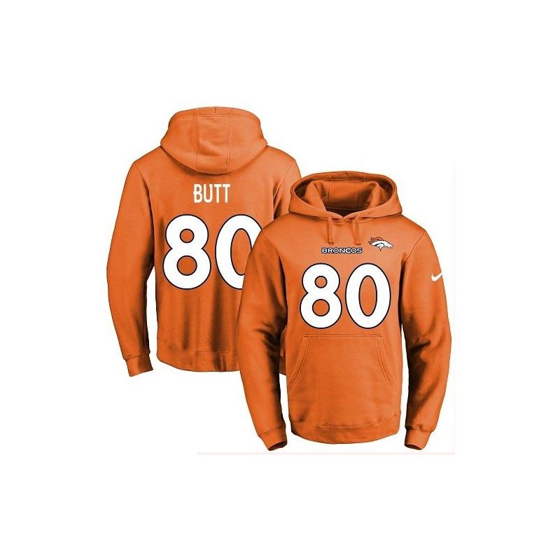 Cheap Jake Butt Broncos Hoodie From China 2017 draft Orange #80