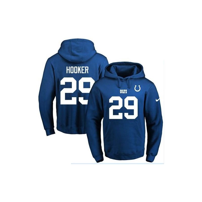 Cheap Malik Hooker Colts Hoodie From China 2017 draft Blue #29