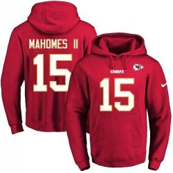 Cheap Patrick Mahomes II Chiefs Hoodie From China 2017 draft Red #15