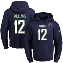 Cheap Mike Williams Chargers Hoodie From China 2017 draft Navy #12