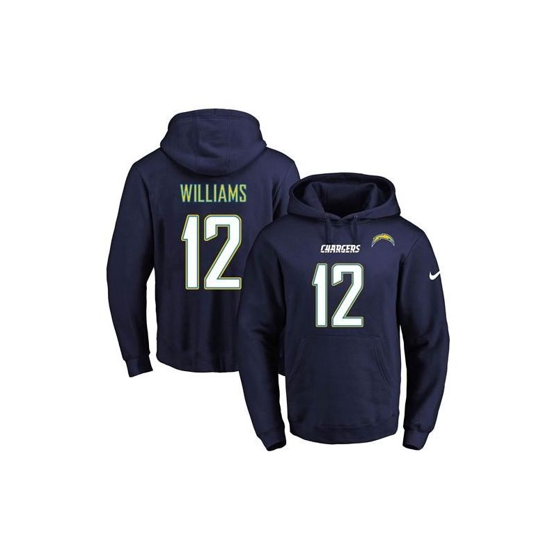 Cheap Mike Williams Chargers Hoodie From China 2017 draft Navy #12