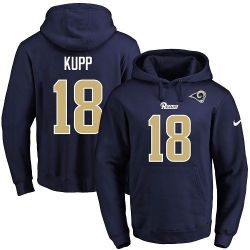 Cheap Cooper Kupp Rams Hoodie From China 2017 draft Navy #18