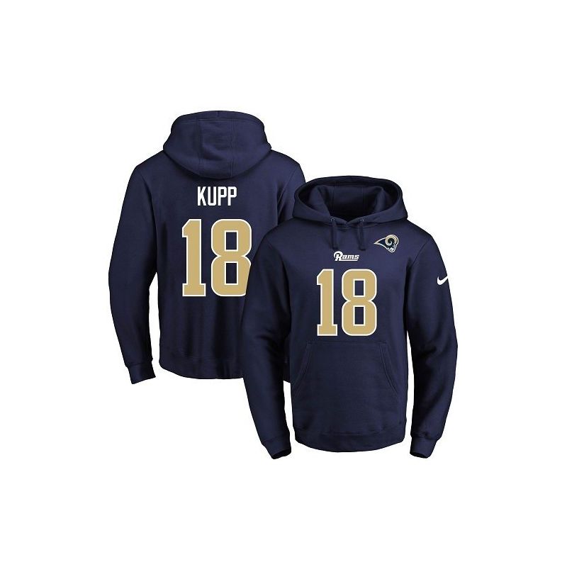 Cheap Cooper Kupp Rams Hoodie From China 2017 draft Navy #18