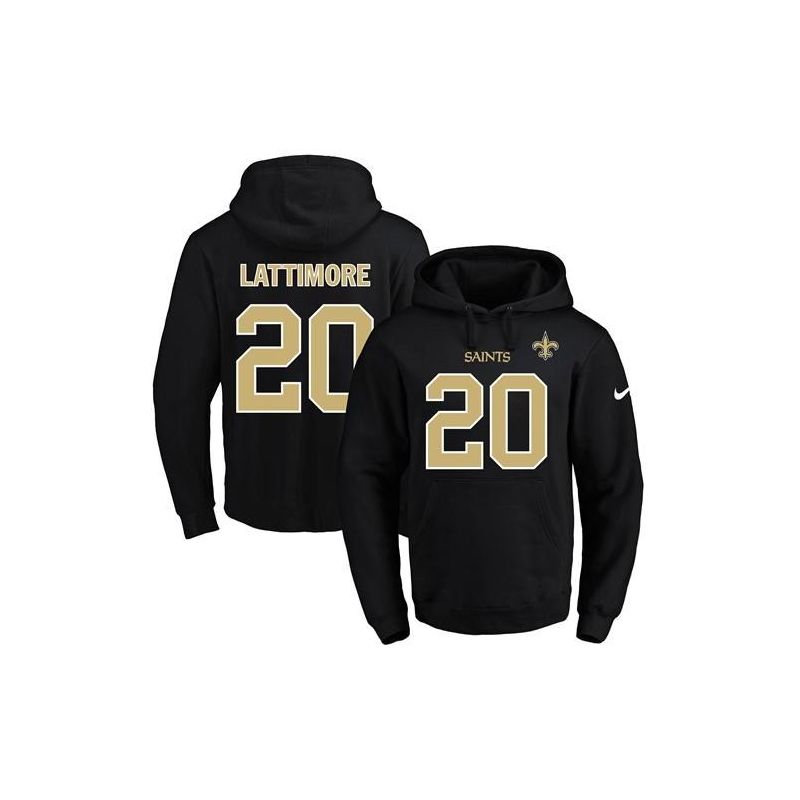 Cheap Marshon Lattimore Saints Hoodie From China 2017 draft Black #20