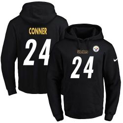 Cheap James Conner Steelers Hoodie From China 2017 draft Black #24