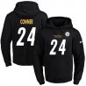 Cheap James Conner Steelers Hoodie From China 2017 draft Black #24