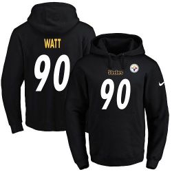 Cheap TJ Watt Steelers Hoodie From China 2017 draft Black #90