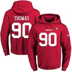 Cheap Solomon Thomas 49ers Hoodie From China 2017 draft Red #90