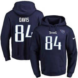 Cheap Corey Davis Titans Hoodie From China 2017 draft Navy #84