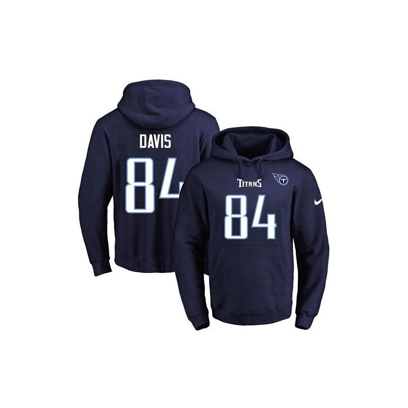 Cheap Corey Davis Titans Hoodie From China 2017 draft Navy #84