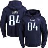 Cheap Corey Davis Titans Hoodie From China 2017 draft Navy #84
