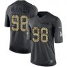 Cheap Takkarist McKinley Falcons Jersey From China 2017 draft Salute to Service Anthracite #98