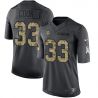 Cheap Dalvin Cook Vikings Jersey From China 2017 draft Salute to Service Anthracite #33