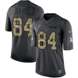 Cheap Corey Davis Titans Jersey From China 2017 draft Salute to Service Anthracite #84