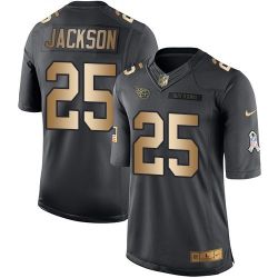 Cheap Adoree Jackson Titans Jersey From China 2017 draft Salute to Service Gold #25