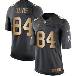 Cheap Corey Davis Titans Jersey From China 2017 draft Salute to Service Gold #84