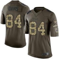 Cheap Corey Davis Titans Jersey From China 2017 draft Olive Salute to Service #84