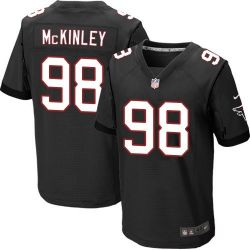 Cheap Takkarist McKinley Falcons Jersey From China 2017 draft Elite Black #98