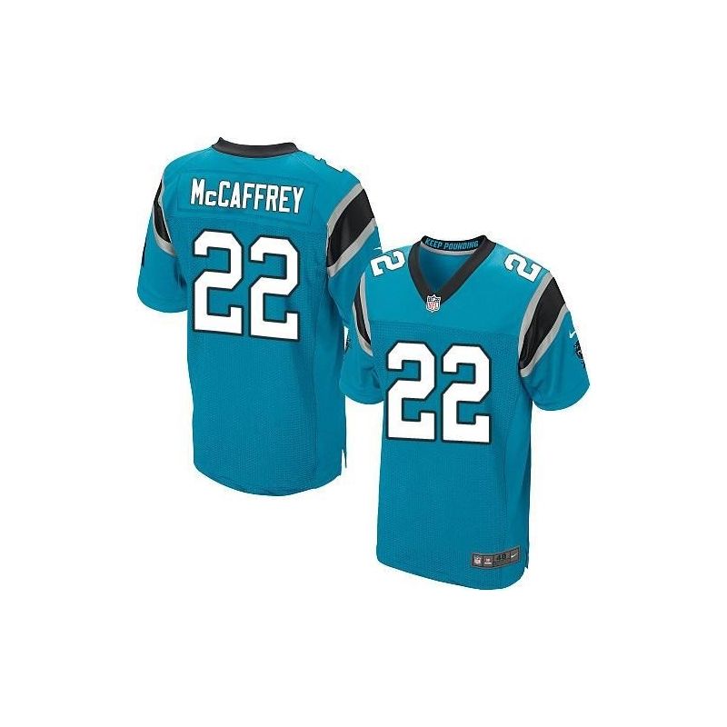 Cheap Christian McCaffrey Panthers Jersey From China 2017 draft Elite Blue #22