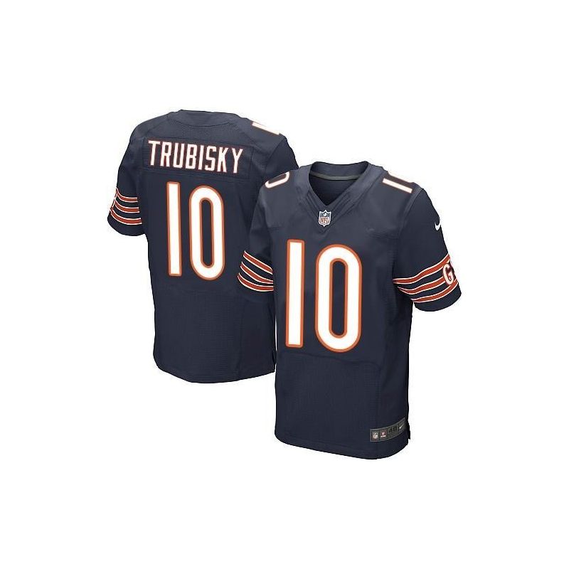 Cheap Mitchell Trubisky Bears Jersey From China 2017 draft Elite Navy #10